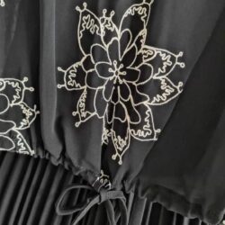 Kadın Siyah Tuka Tasarım Etek Bluz Ikili Takım