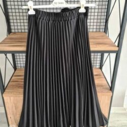 Kadın Siyah Tuka Tasarım Etek Bluz Ikili Takım