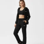 3 İplik Şardonlu Eşofman Altı (ÜRÜN TEK ALT PARÇADIR) - Siyah