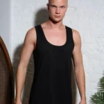 3'lü Erkek Atlet Premium Pamuk Kumaş Siyah Beyaz - Siyah