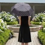 8 Telli Tam Otomatik Rüzgara Dayanıklı Çiçek Desenli Şemsiye