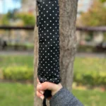 8 Telli Tam Otomatik Rüzgara Dayanıklı Desenli Şemsiye - Krem