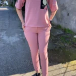 Kadın Bluz Pantolon Cep Detay Krep Ikili Takım