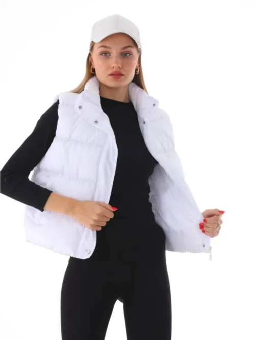 kadin-kapusonlu-kisa-sisme-yelek Kadın Kapüşonlu Kısa Şişme Yelek