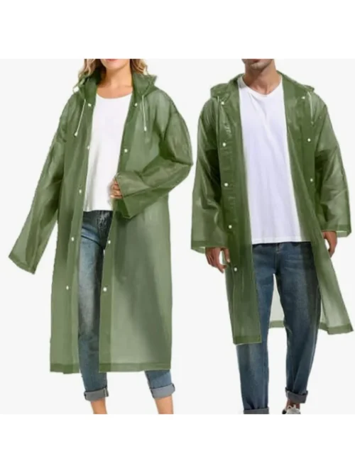 Yetişkin Unisex Yağmurluk Ve Rüzgarlık Kapüşonlu Eva Kumaş Rüzgar Ve Suya Dayanıklı Kolay Kullanım