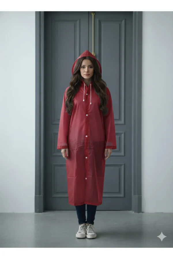 Yetişkin Unisex Yüksek Gramajlı Kalın Eva Kumaş Suya Rüzgara Dayanıklı Yağmurluk