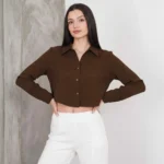 Kadın Crop Gömlek