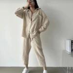 Keten Gömlek Pantolon İkili Takım