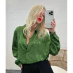 Saten Oversize Gömlek