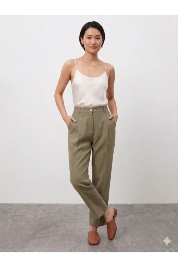 Kadın Gabardin Kumaş Havuç Pantolon