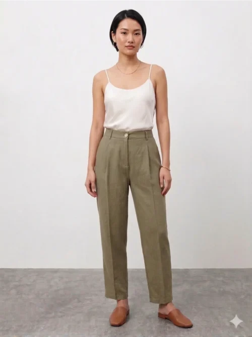 Kadın Gabardin Kumaş Havuç Pantolon