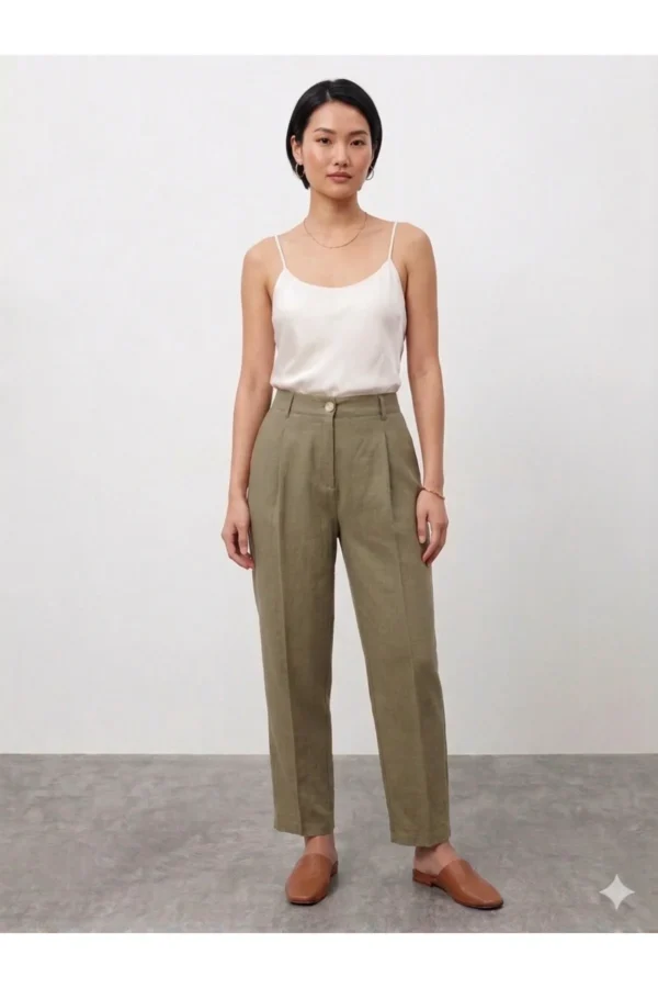 Kadın Gabardin Kumaş Havuç Pantolon