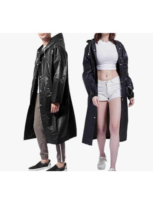 1_org_zoom-862.jpg Yetişkin Unisex Siyah Yağmurluk Ve Rüzgarlık Kapüşonlu Eva Kumaş Rüzgar Ve Suya Dayanıklı