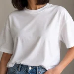 Modal Kumaş Basic Tişört - Beyaz
